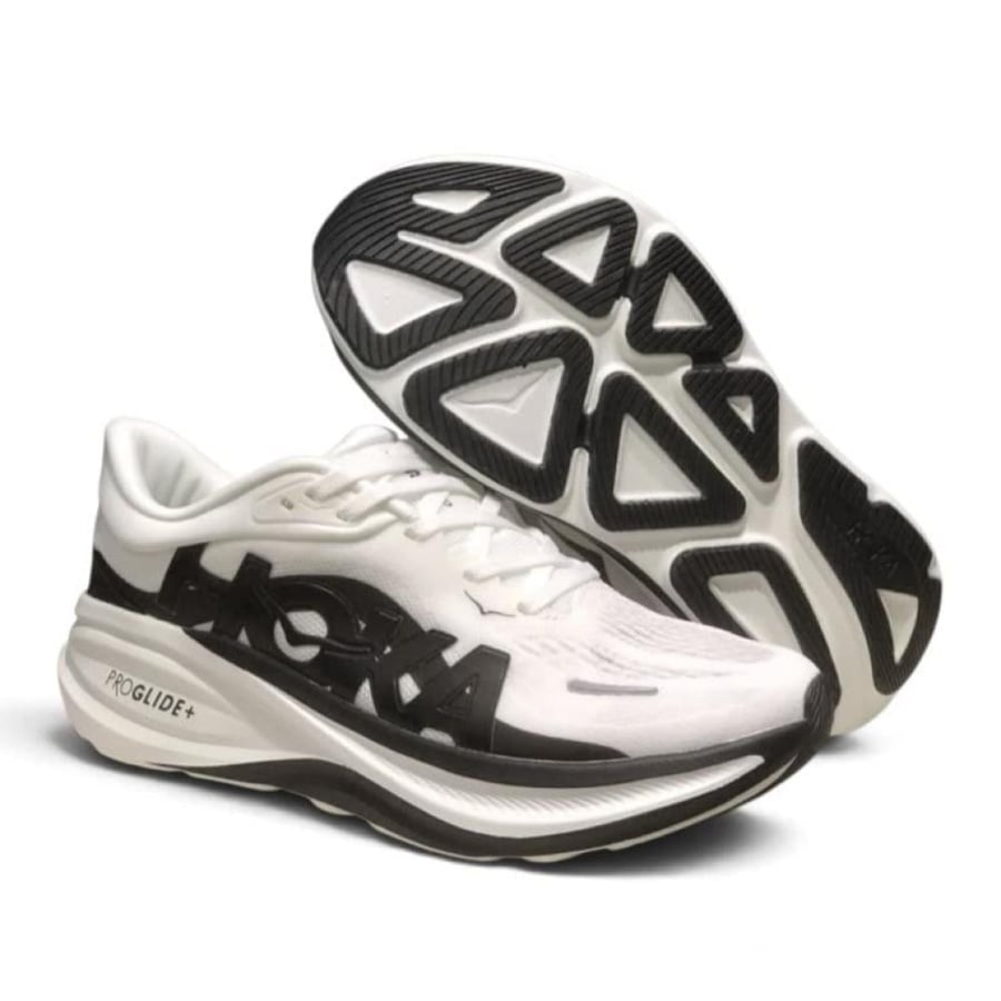 حذاء هوكا كليفتون برو  Hoka Clifton Pro ابيض واسود للجنسين