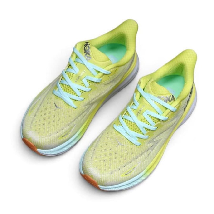 حذاء هوكا ون ون كليفتون 9 (HOKA ONE ONE Clifton 9) اصفر ليموني نسائي