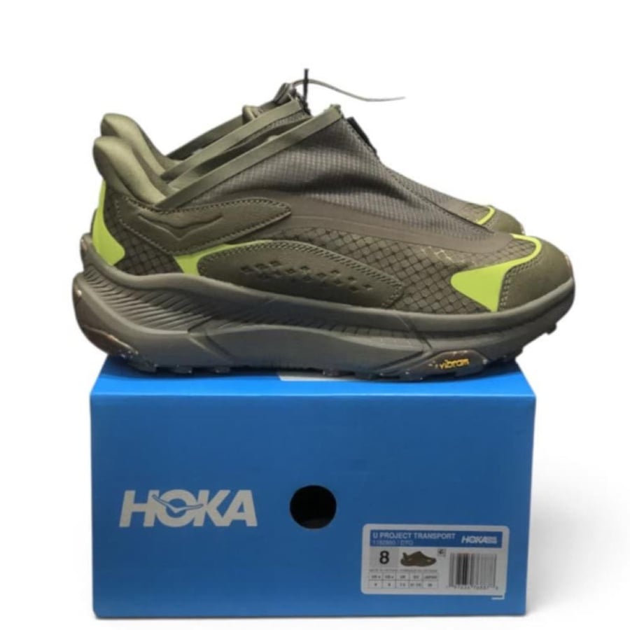 حذاء هوكا بروجكت ترانسبورت HOKA PROJECT TRANSPORT زيتي للجنسين
