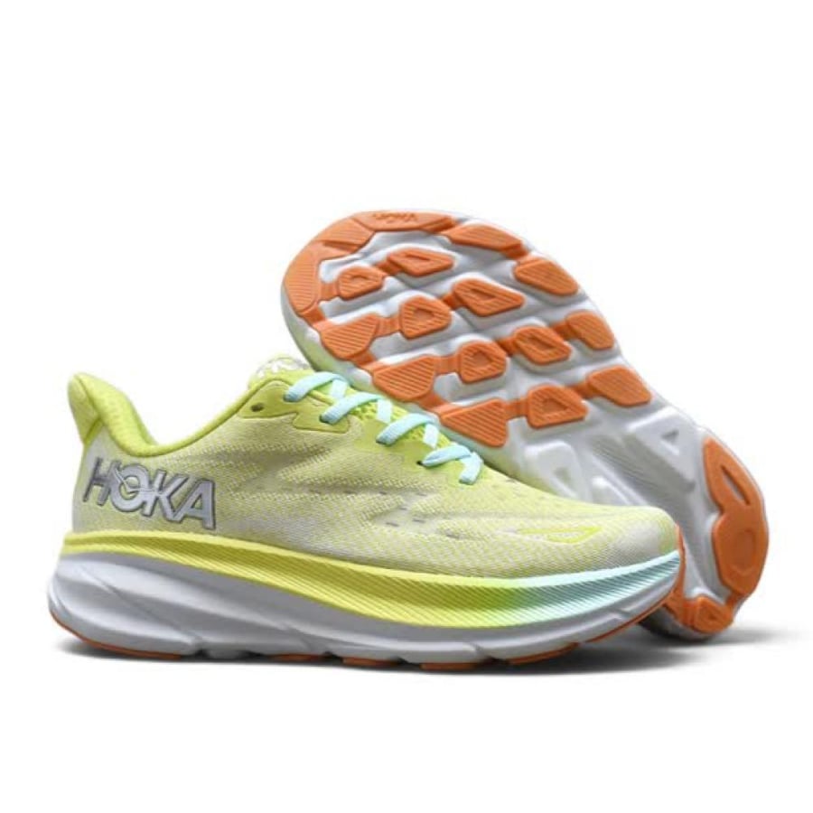 حذاء هوكا ون ون كليفتون 9 (HOKA ONE ONE Clifton 9) اصفر ليموني نسائي