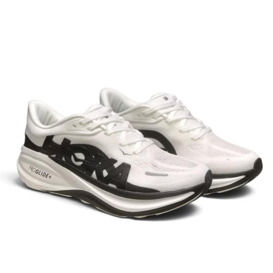 حذاء هوكا كليفتون برو  Hoka Clifton Pro ابيض واسود للجنسين