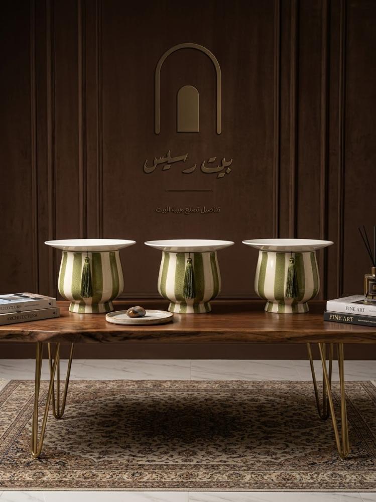 طقم 3 صواني ضيافة فاخرة