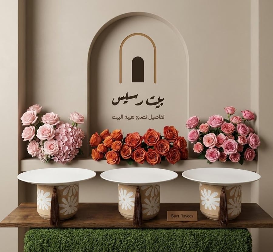 طقم 3 صواني ضيافة فاخرة