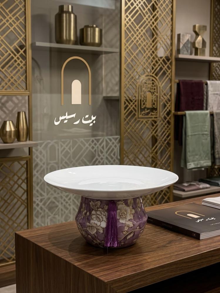 طقم 3 صواني ضيافة سيراميك فاخرة