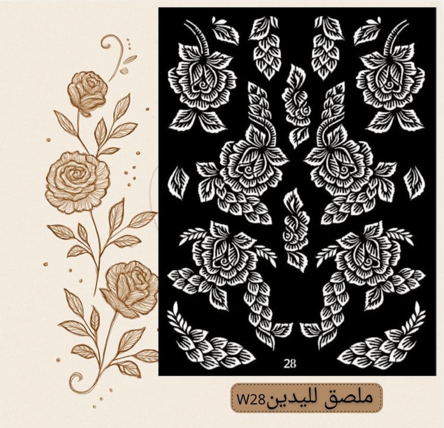 ملصق يدينW28
