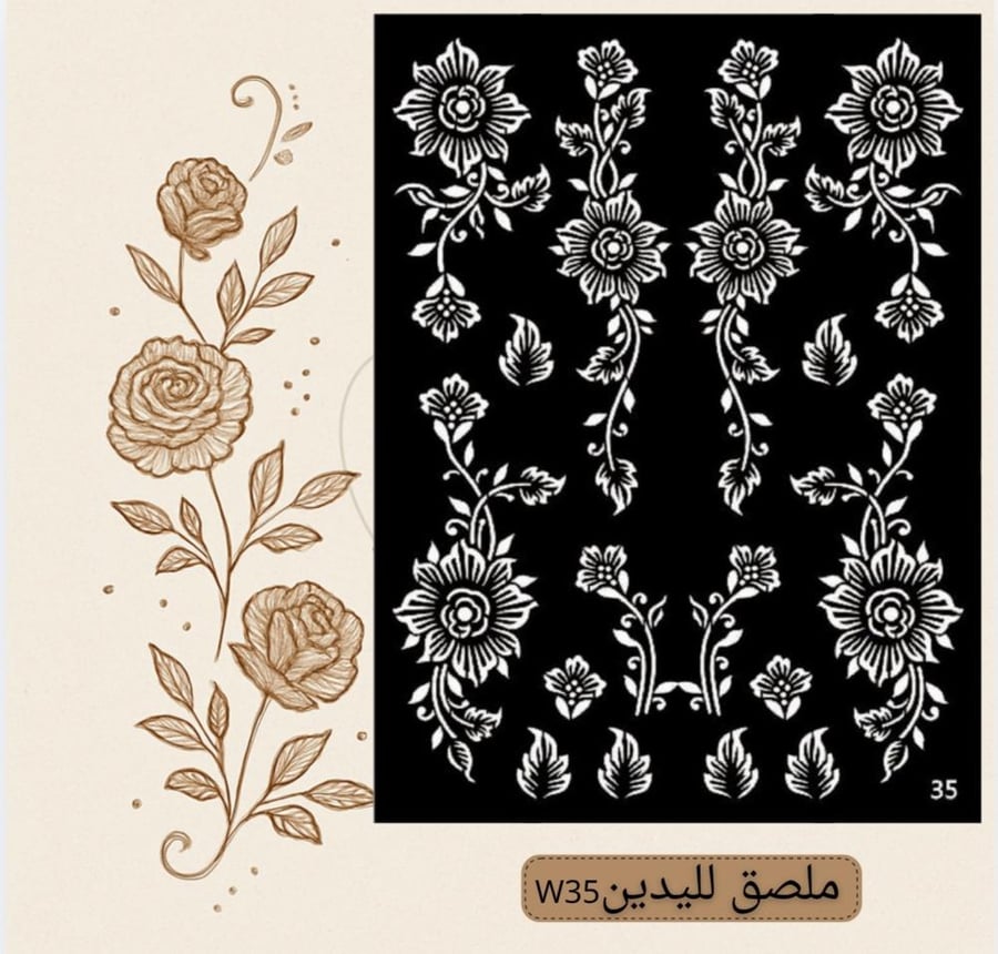 ملصق يدينW35