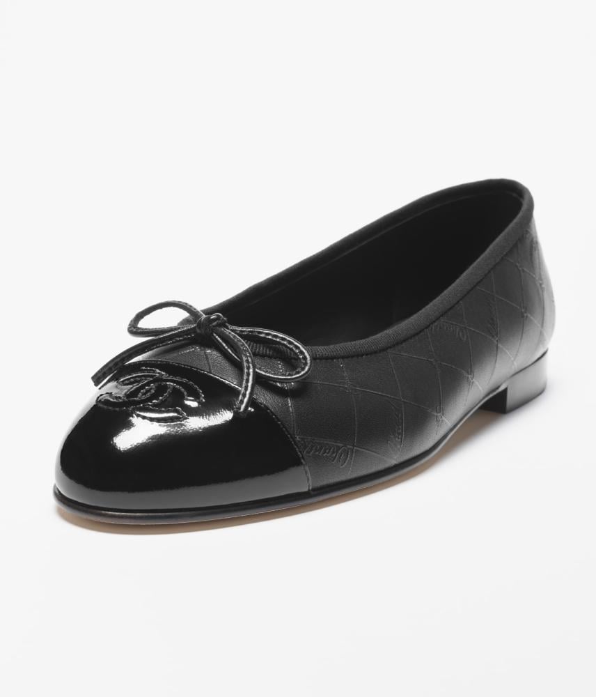 Chanel Ballerina Black Cannage — باليرينا شانيل أسود كاناج
