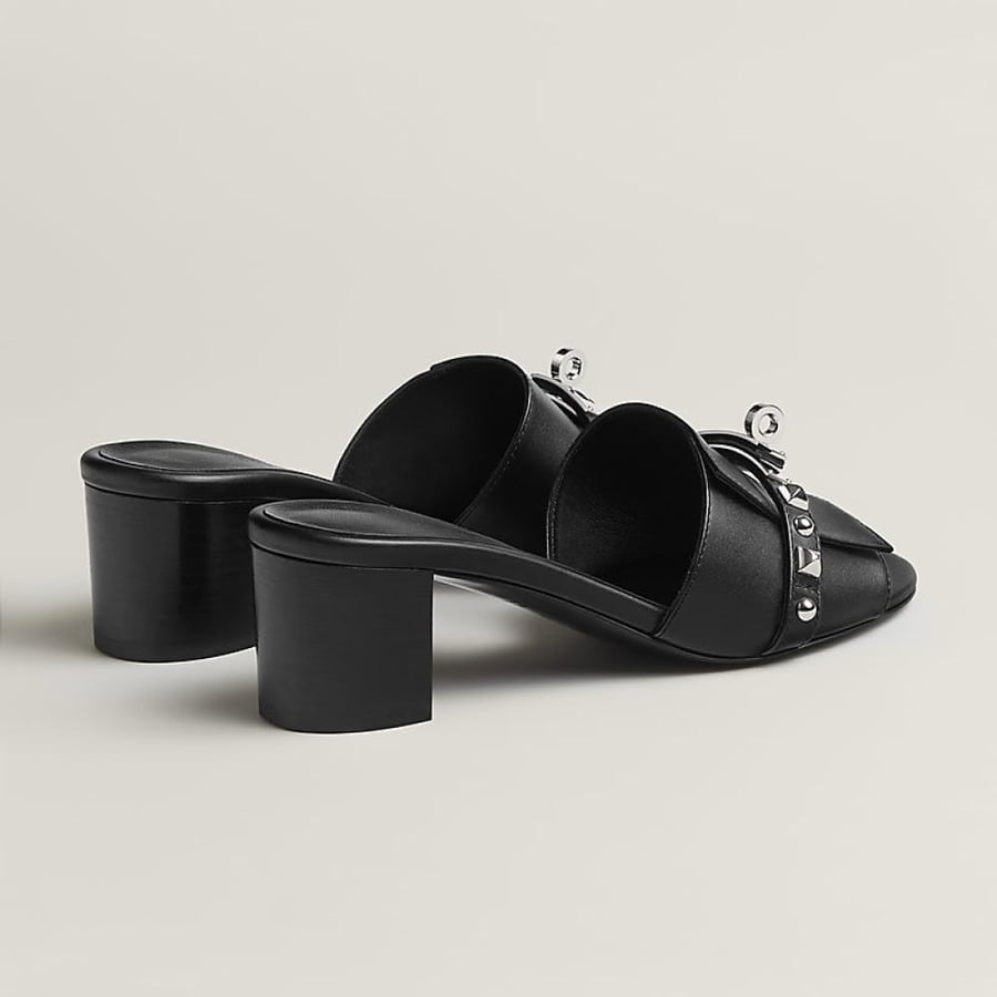 Hermès Gigi 50 Sandal Black Studs — صندل هيرمس