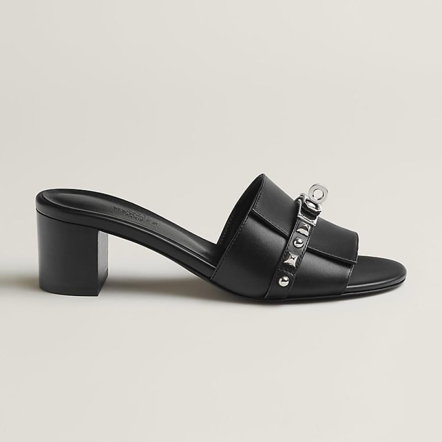 Hermès Gigi 50 Sandal Black Studs — صندل هيرمس