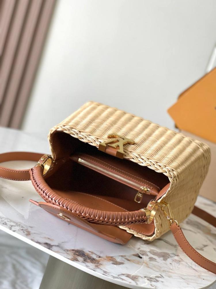 Louis Vuitton Capucines Wicker — شنطة لويس فويتون