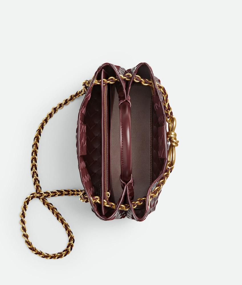 Bottega Veneta Small Andiamo Chain Burgundy — بوتيغا أنديامو