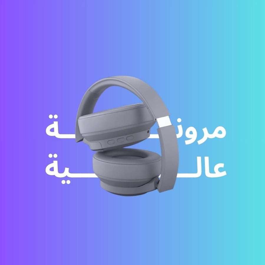 سماعة رأس بلوتوث استريو مع ANC لعزل الضوضاء تيتانيوم Jeebel