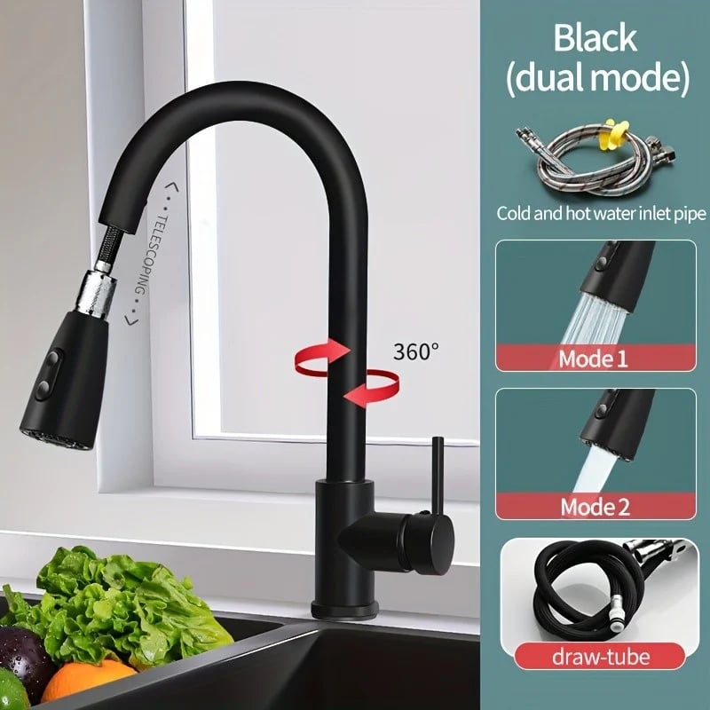 خلاط مطبخ سحب نوريكا أسود إيطالي