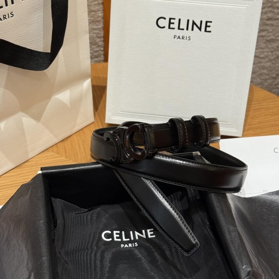 Black Celine belt