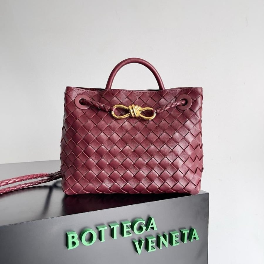 Andiamo small intrecciato leather tote