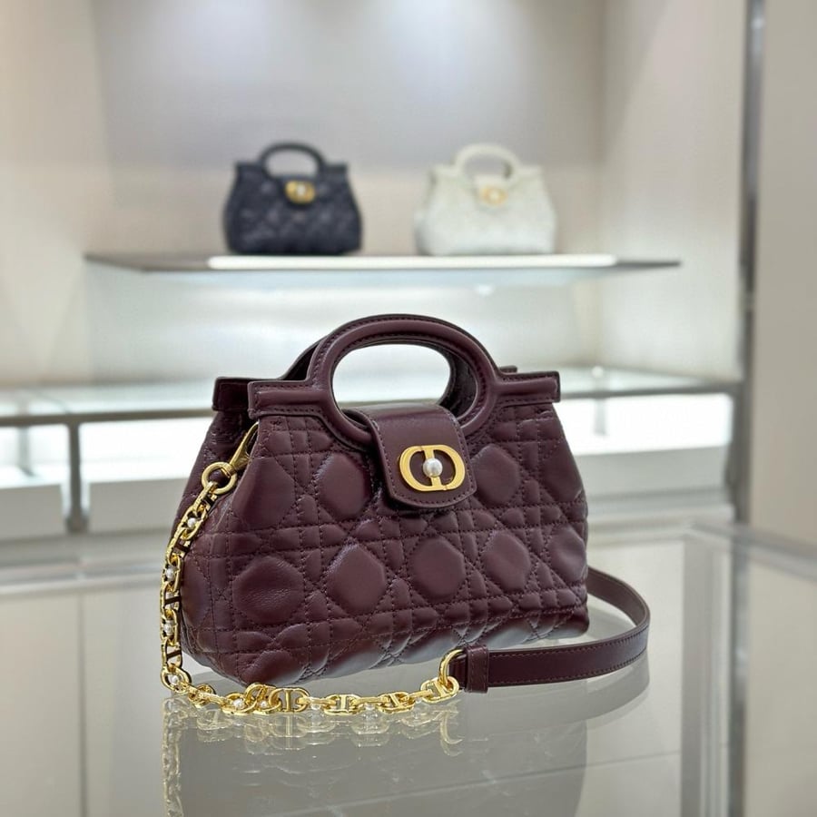 Dior Jolie Top Handle Burgundy