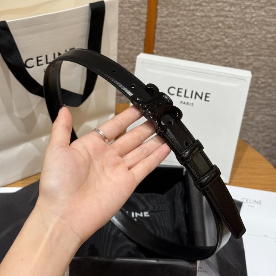 Black Celine belt