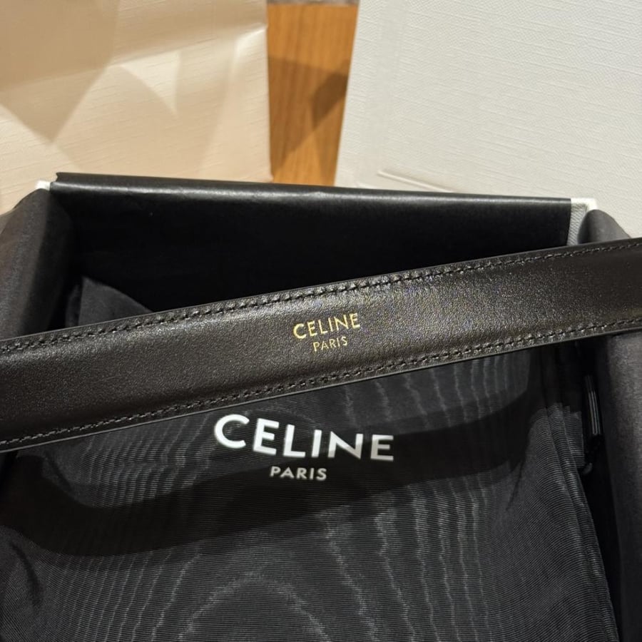Black Celine belt