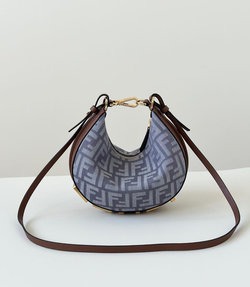 Fendigraphy mini bag blue