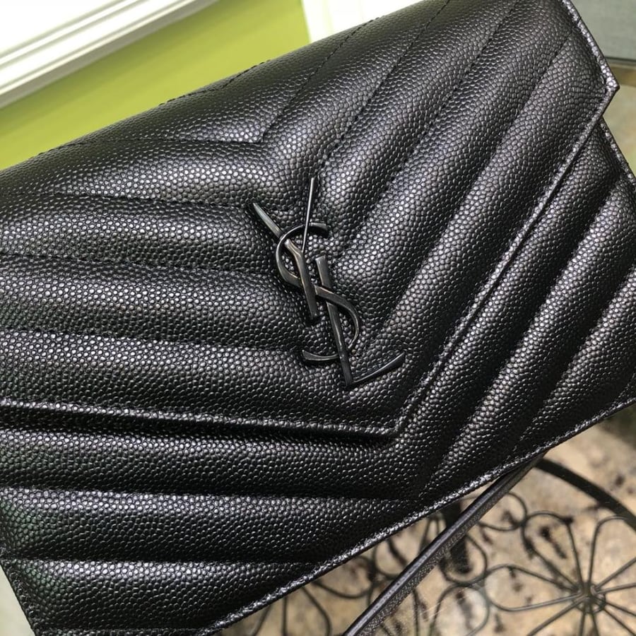 YSL Cassandre envelope chain wallet