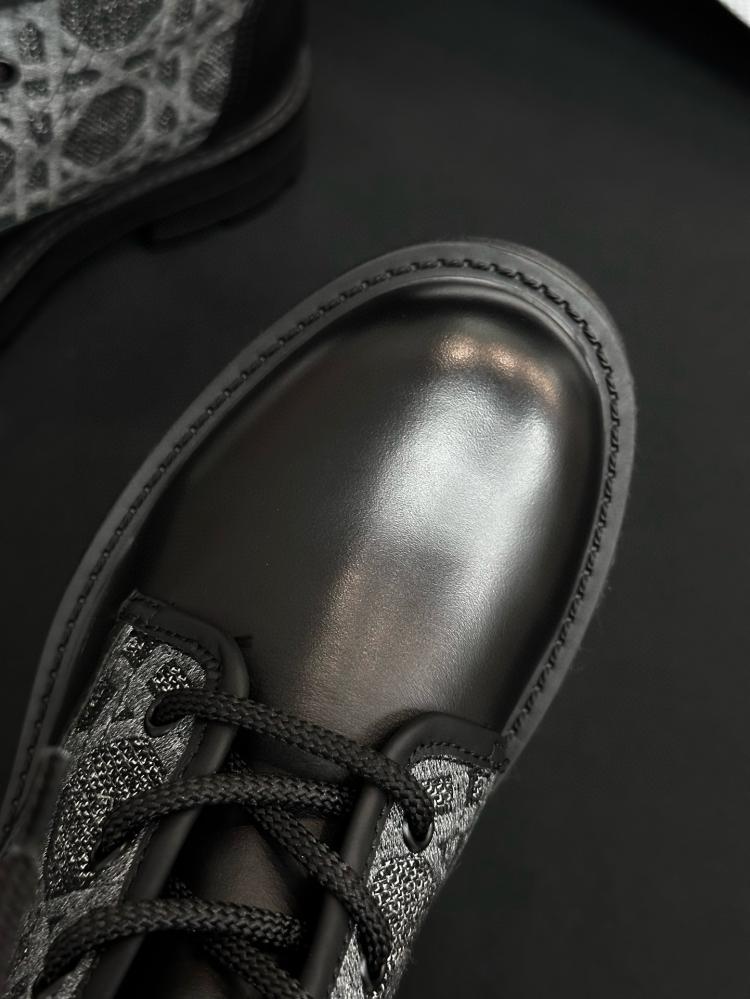 Dior black leather boots