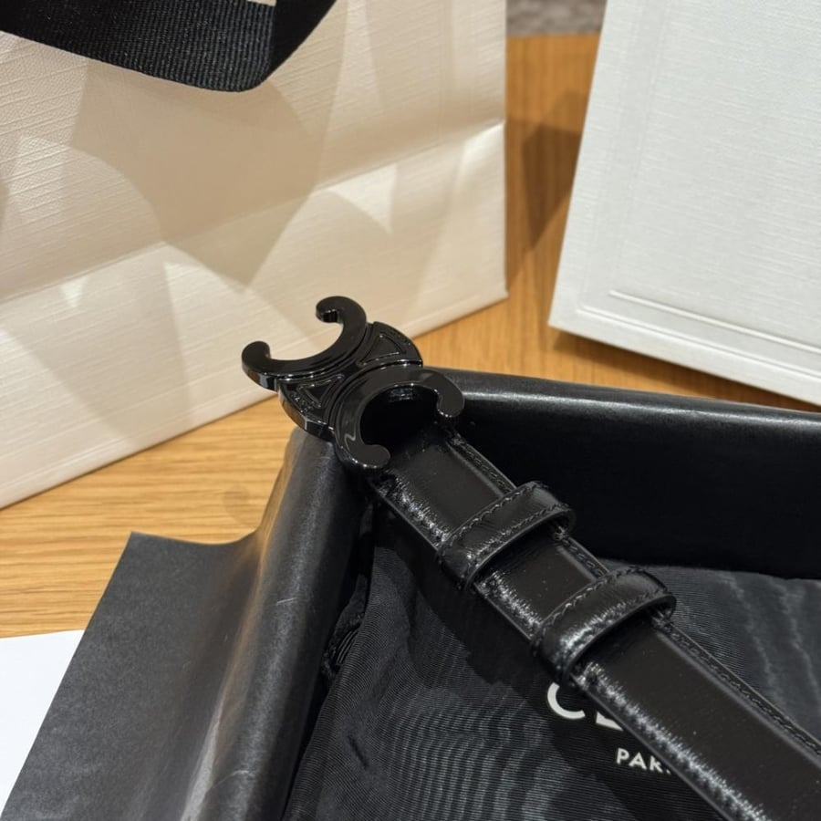 Black Celine belt