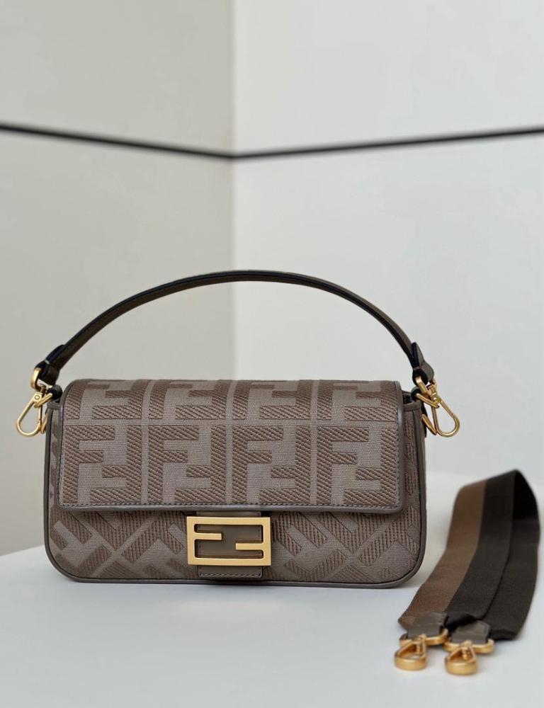Fendi Baguette FF Brown