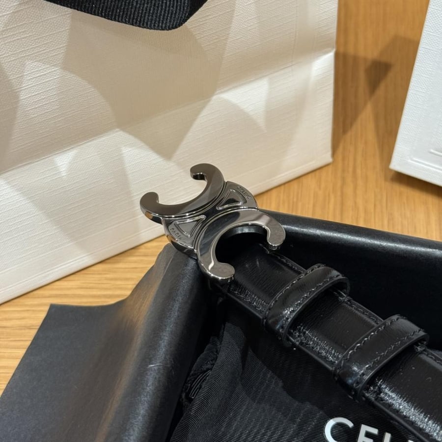 Silver Celine Belt
