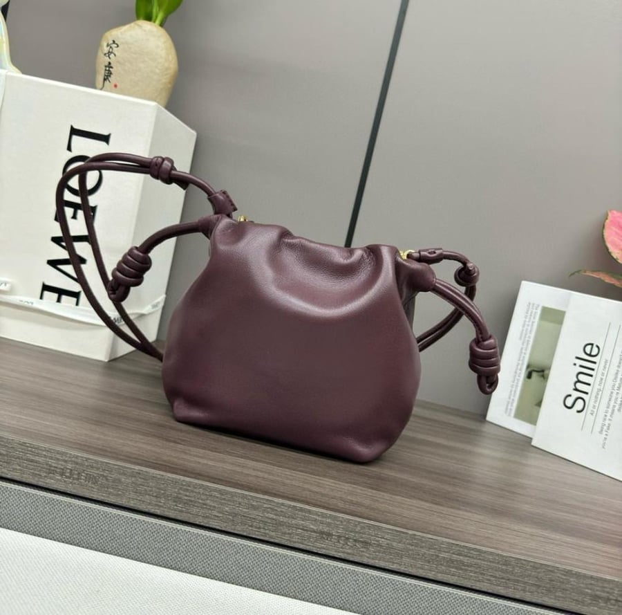 Mini Flamenco purse in mellow nappa lambskin