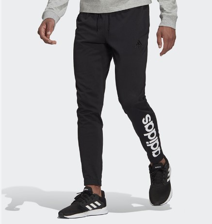 بنطلون اديداس - ESSENTIALS SINGLE JERSEY TAPERED ELASTIC CUFF LOGO PANTS