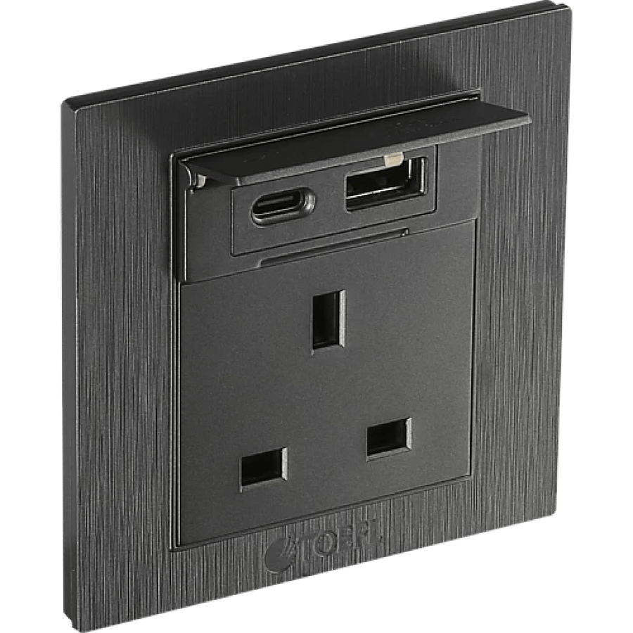 فيش ثلاثي جرافيت +C3BS+USB1+TYPE Cتوفل
