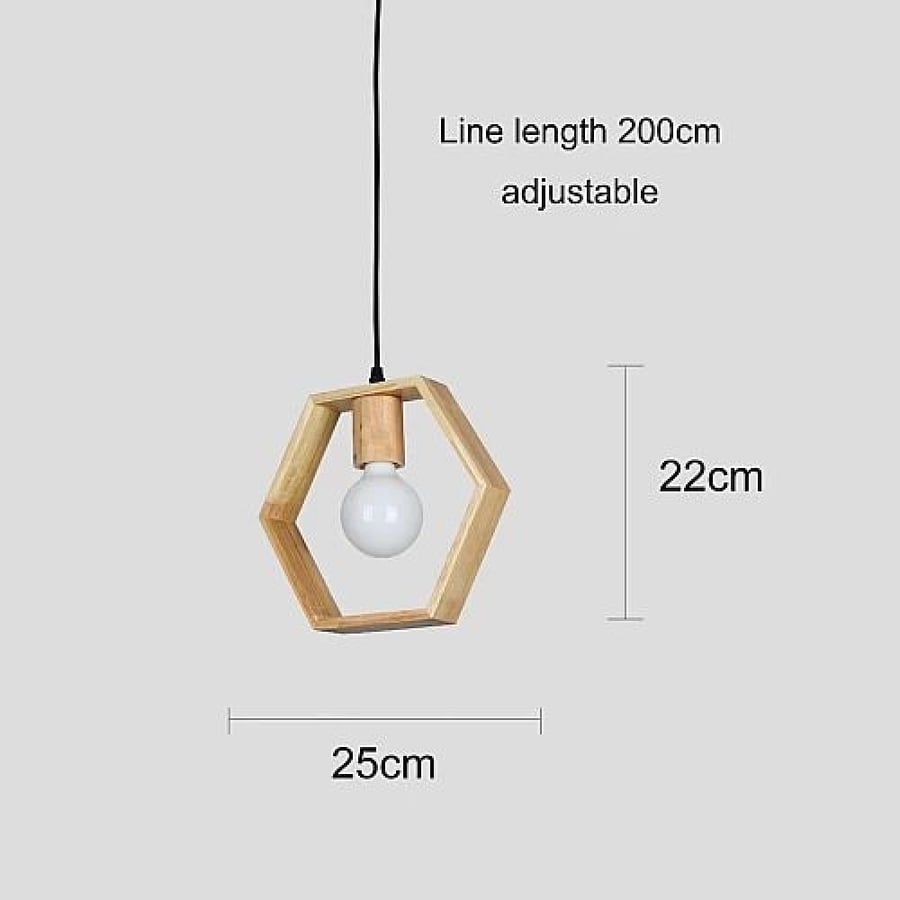 My connection, single, 2 meters, wooden, E27, 1L