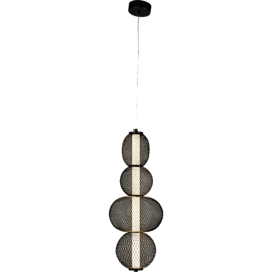 Modern black chandelier + 3 lights 15W 500