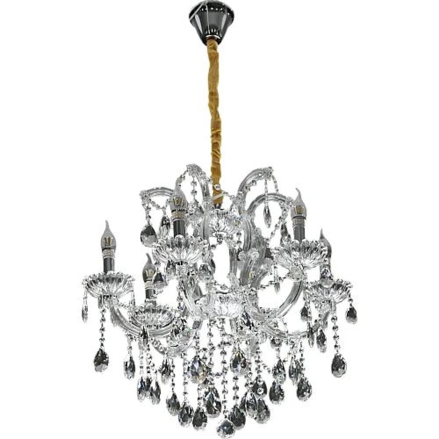 نجف شمعدان فضي الارتفاع590 القطر630 E14*6L