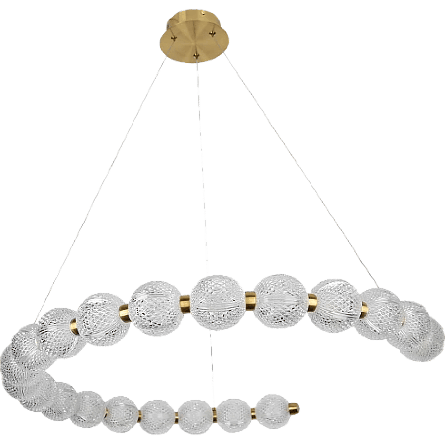 Modern olive-colored chandelier + 3 lights 30W