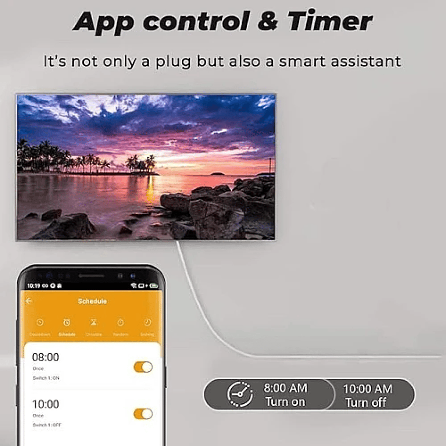 Smart three black portable fish remote control WiFi easy to use touch control with mobile phone compatible with Alexa and Google Home Toufel