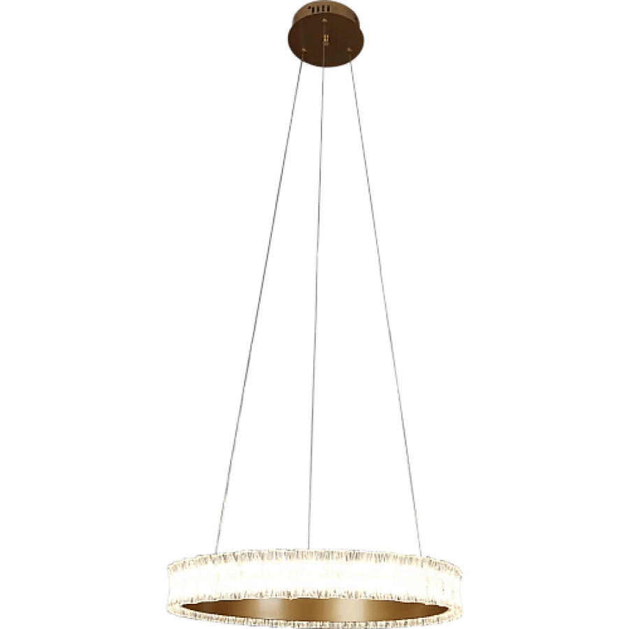 Modern gold chandelier + 3 lights 48W