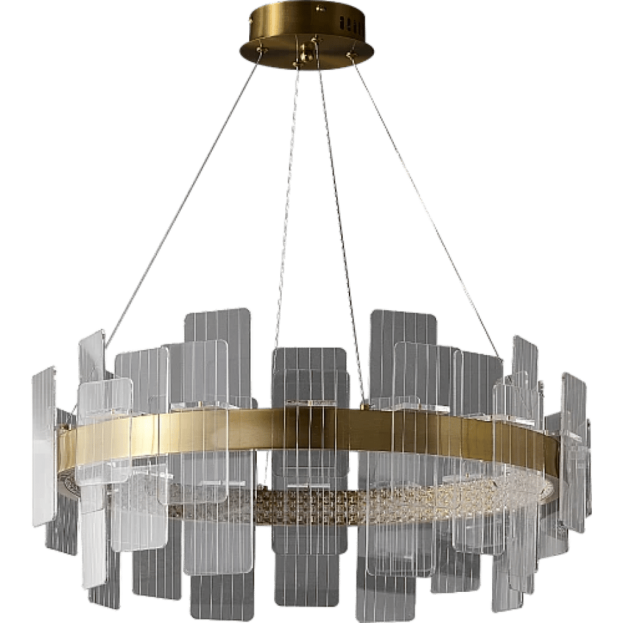 Modern olive-colored chandelier + 3 lights 36W