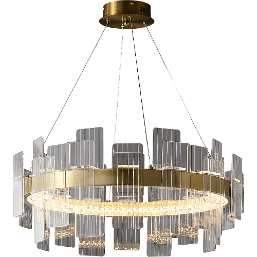 Modern olive-colored chandelier + 3 lights 36W