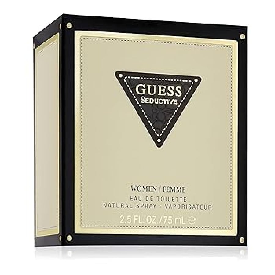 زجاجة عطر جيس سيداكتيف الذهبي النسائي Guess Seductive Gold For Women E