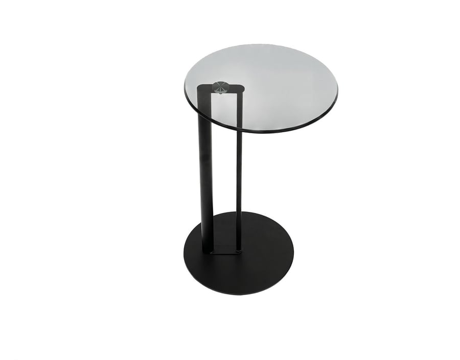 طاولة خدمة ذهبي سطح زجاج أنيقة وعصرية