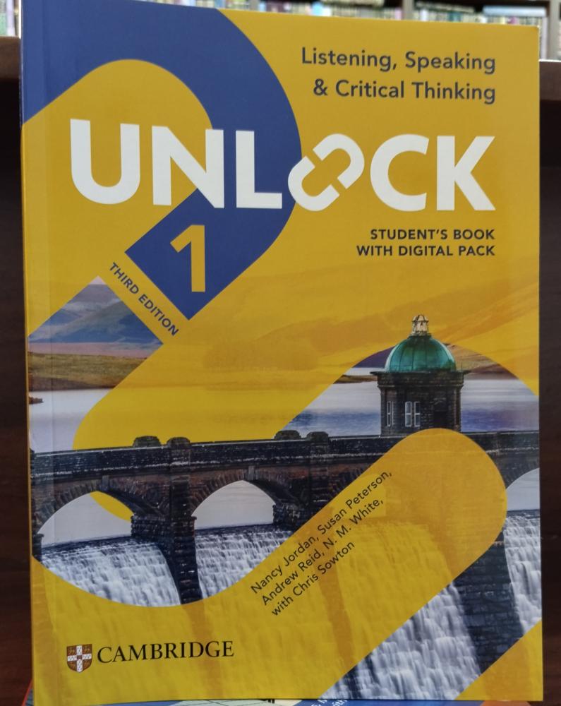 UNLOCK 1 Listening - Speaking) STUDIO,S BOOK THIRD EDITION, CAMBRIDGE  (جديد)