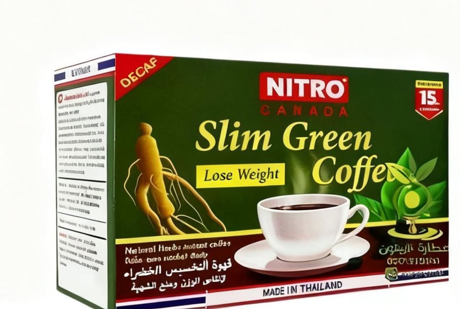 القهوه الخضراء نترو بون كافيين ١٥ جرام -١٢ كيس نترو كندا