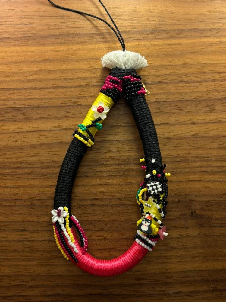 Handmade Beaded Phone Chain