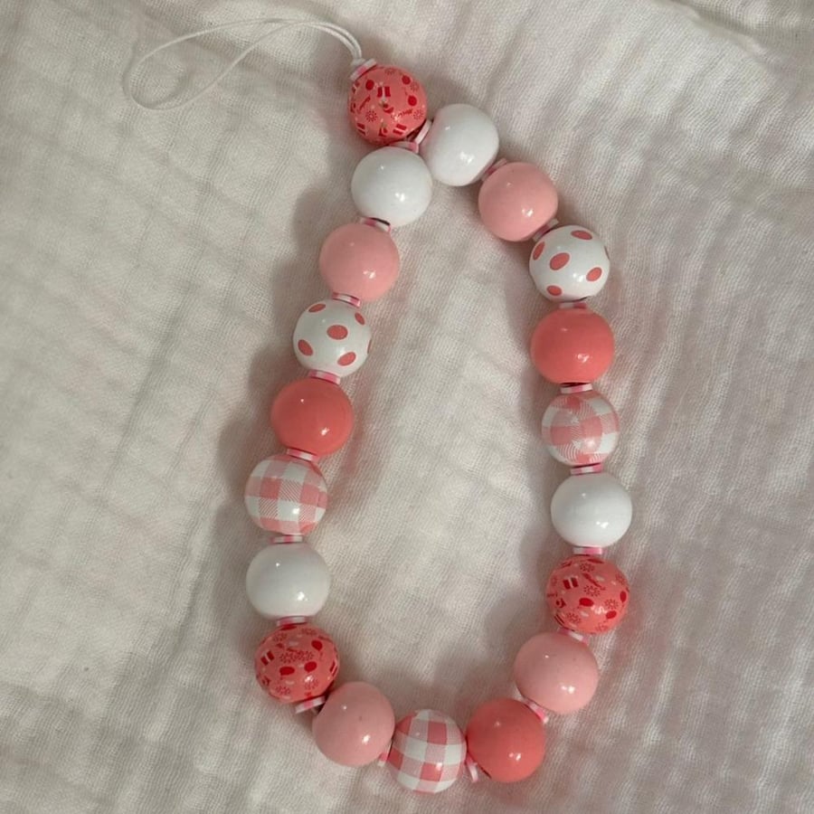 Handmade Beaded Phone Chain