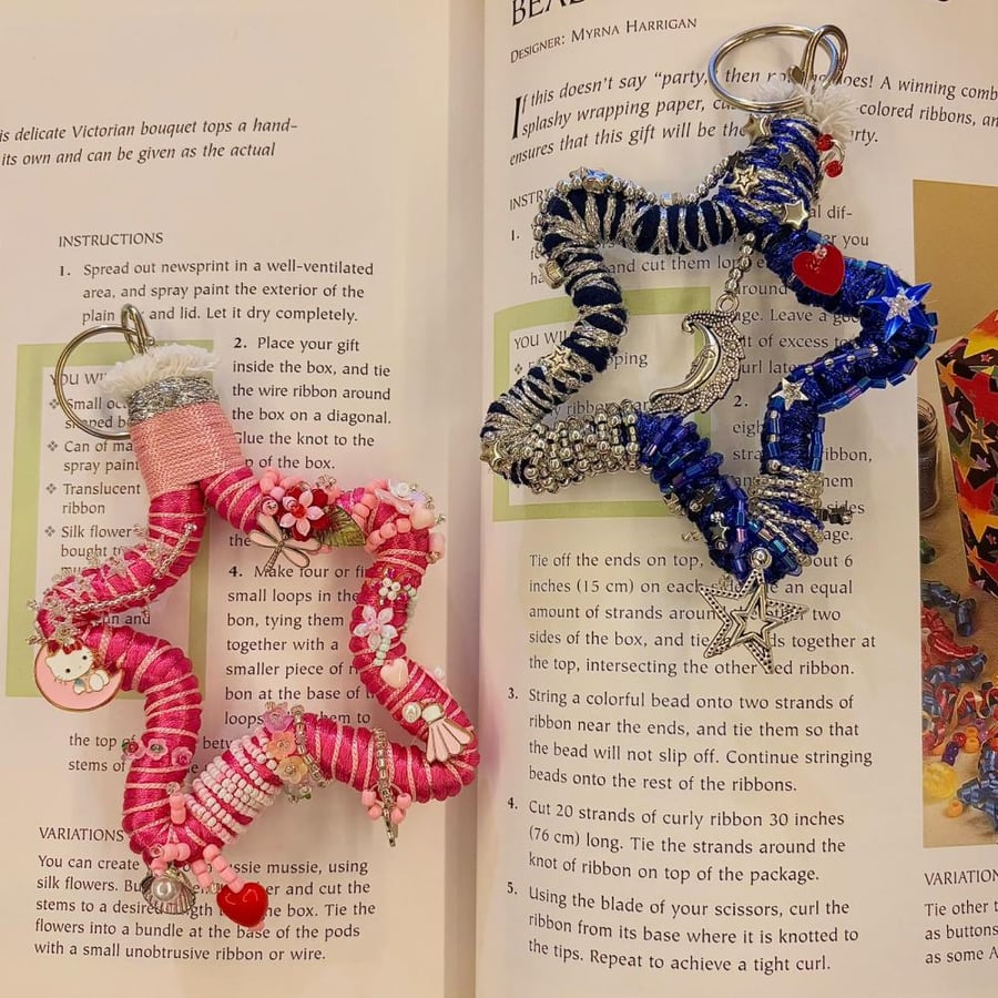 Handmade Beaded Key/Bag Charm - ميدالية مفتاح