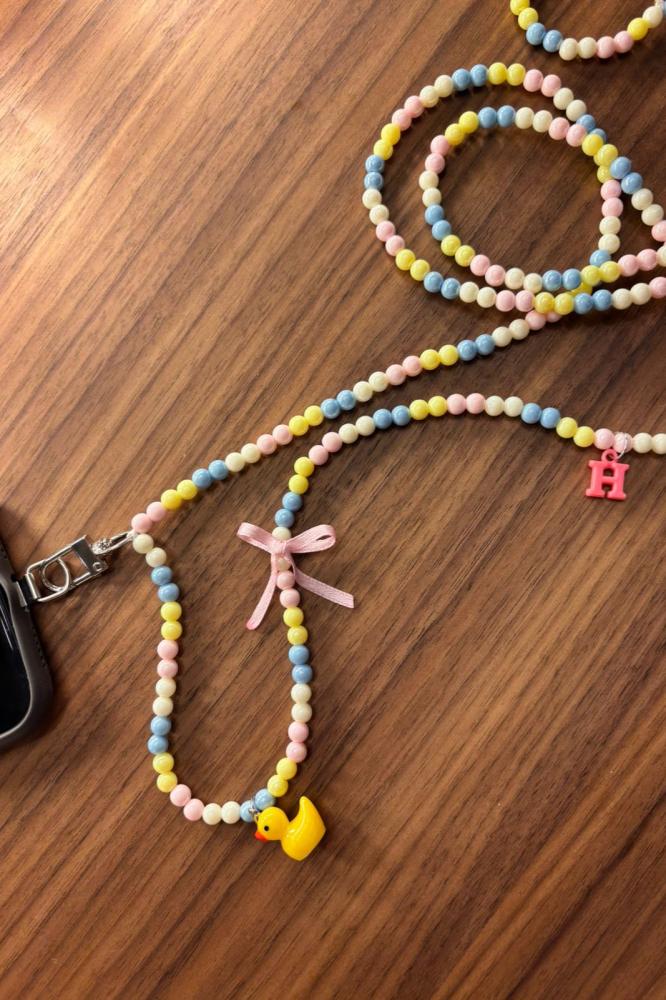 Handmade Beaded Phone Chain