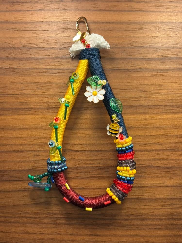 Handmade Beaded Key/Bag Charm - ميدالية مفتاح