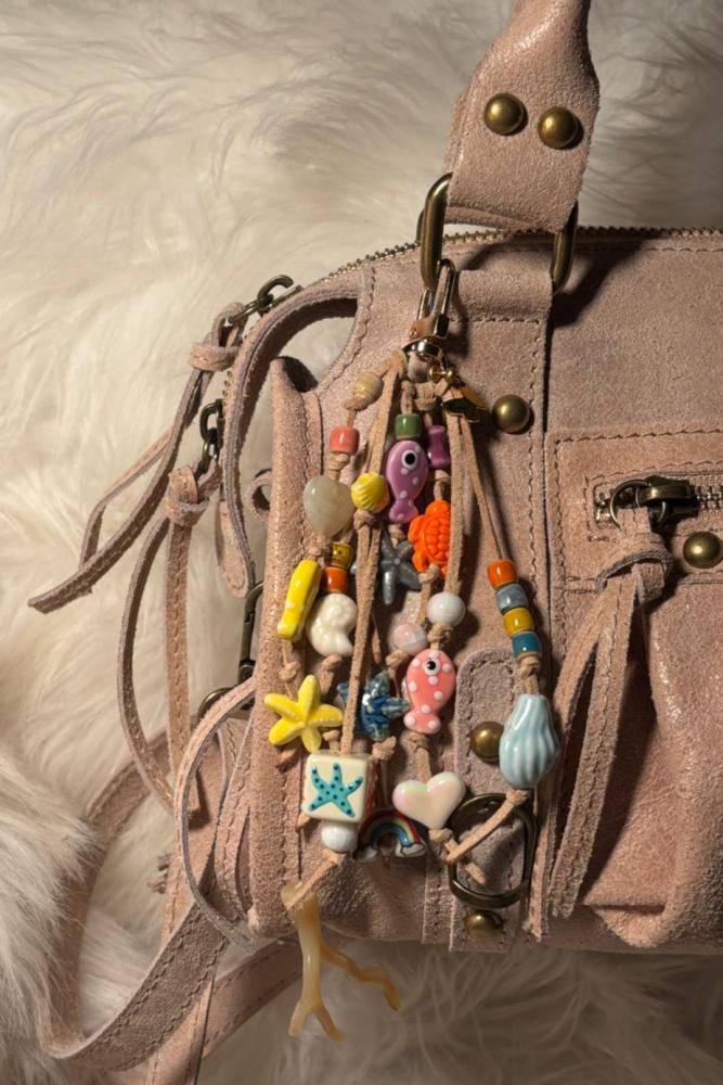 Handmade Beaded Key/Bag Charm
