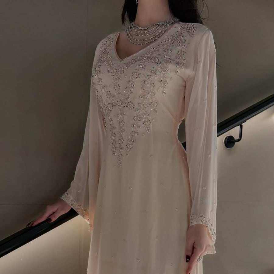 Eid dress, luxurious embroidery
